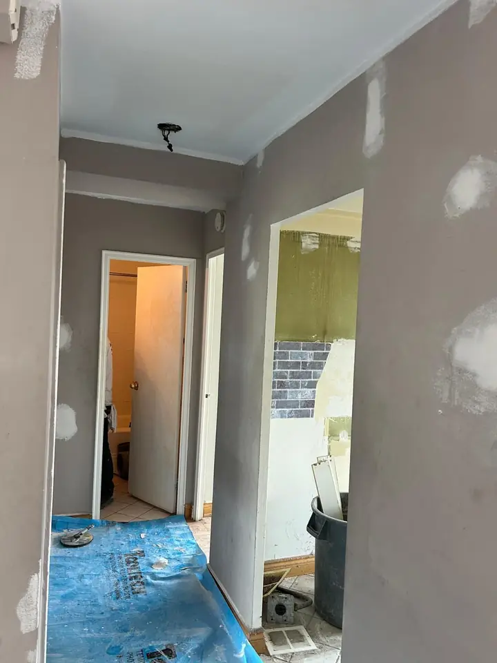 Floors protected before work starts