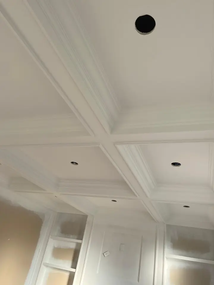 Ceiling detail after refinishing